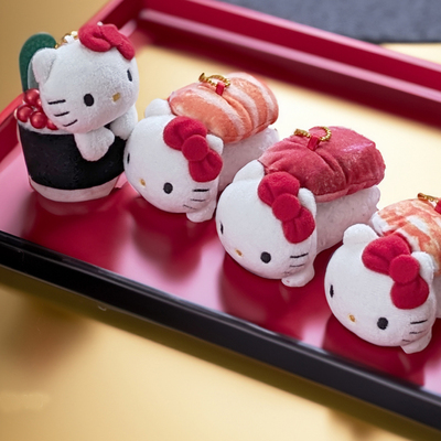 寿司KT猫三文金枪鱼甜虾鱼籽挂件