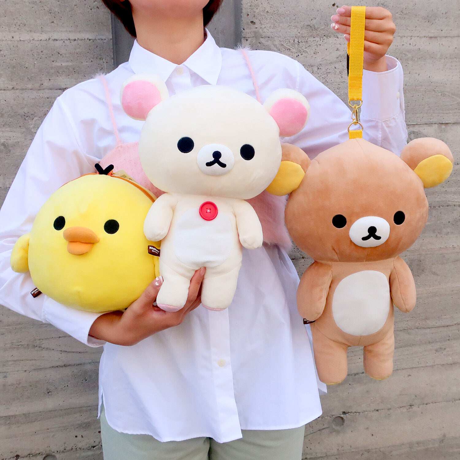 轻松熊Rilakkuma毛绒公仔挂包