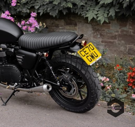 英国motone 凯旋t100/120/街双/小攀爬改装坐垫 棕色/黑色菱形格