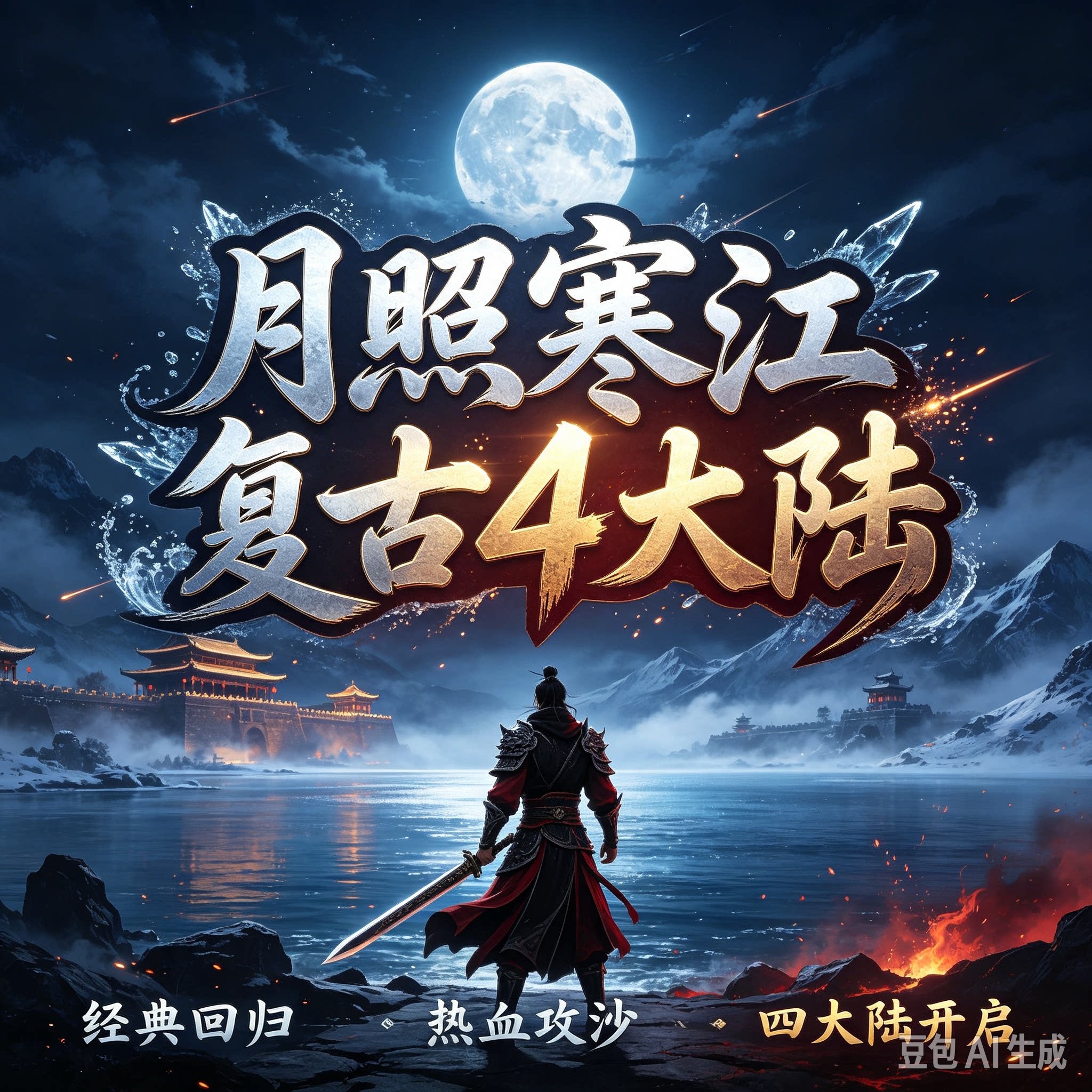 传奇单机联机-月照寒江高清复古4大陆-一键装-微端-自动发货-飞剑