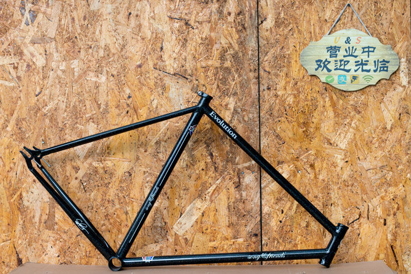 【杭州VS】SF Evolution进化 黑金 复古车架  复古死飞通勤车