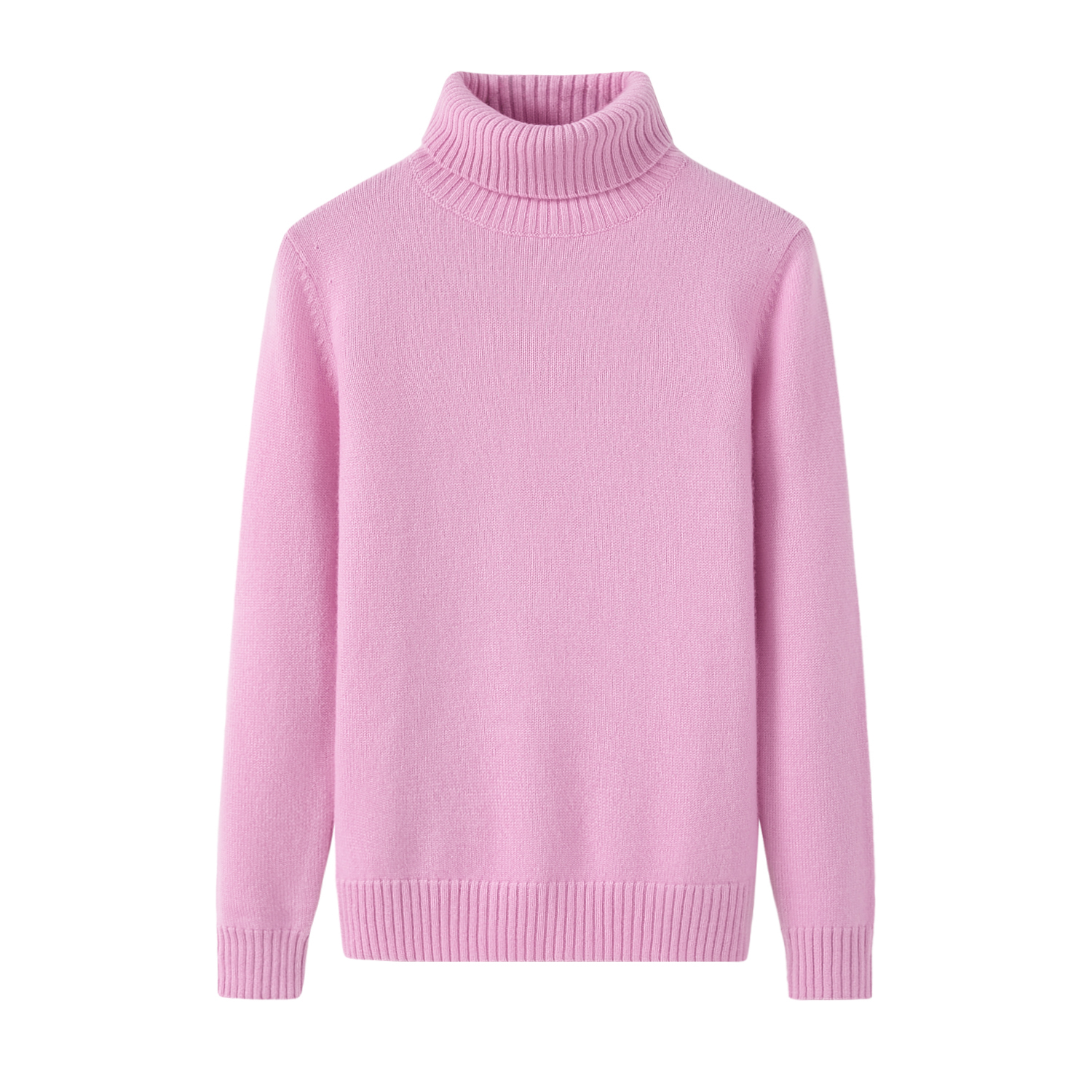 鄂尔多斯市100%羊绒女套衫双纱高领衫长袖打底针织衫毛衣秋冬季