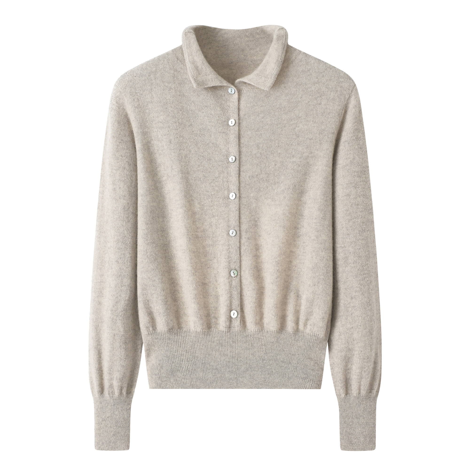 颜值炸天！100%纯山羊绒衫女纯羊绒娃娃领套头针织短款打底毛衣