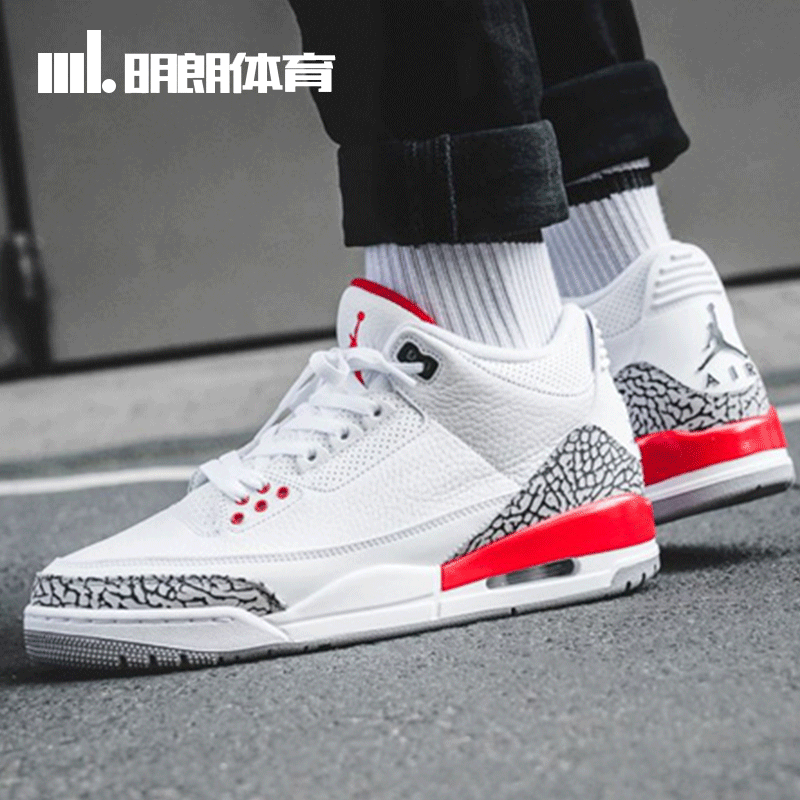 Air Jordan 3 Katrina ÇÇ3Çé AJ3쫷籬ÁÑÎÆ°×Ë®Äà 136064-116
