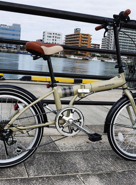 日本品牌MYPALLAS20寸变速折叠车大人小孩轻快折叠车出口MF206