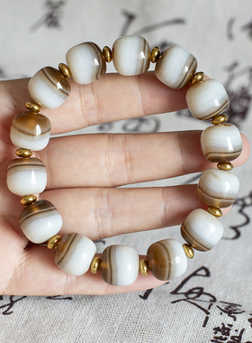 缠丝玛瑙老形手串礼物民族风