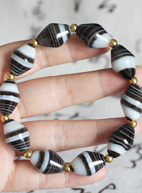 老形缠丝无玛瑙缠丝手链礼物通用