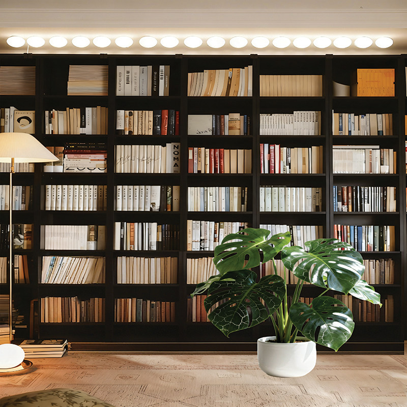 新款直播背景布书橱书柜酒柜3D高清立体背景布直播间装饰背景墙布