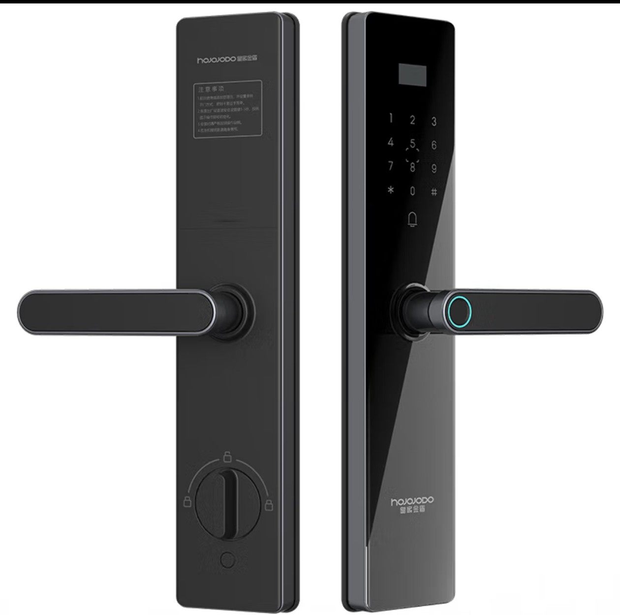 皇家金盾指纹锁电子锁L1一握开把手式密码锁C级锁芯包安装