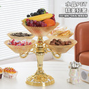 果盘家用2025新款 水果盘塑料多层零食干果糖果盘高档轻奢客厅茶几