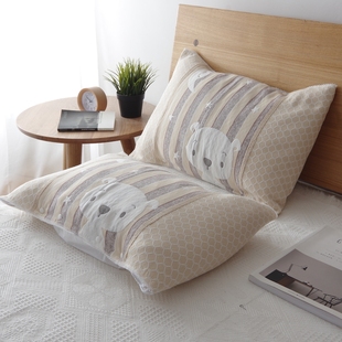 儿童枕巾套一条装纯棉按扣可固定卡通幼儿园全棉宝宝婴幼儿枕头巾