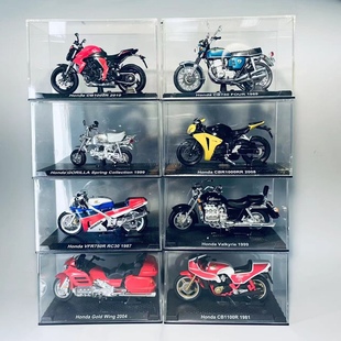 本田摩托车模型摆件1:24带亚克力车罩Honda重机