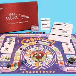 財富流沙盤富爸爸現金流財商教具富而喜悅游戲大富翁棋牌桌面桌游