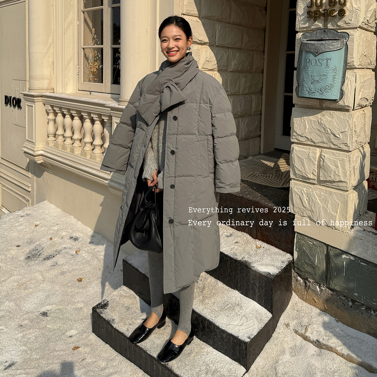 洋气新店REDMEMORY怕冷星人的保命战袍 两面穿羽绒服（带围巾）