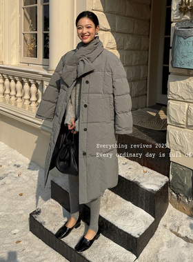 洋气新店REDMEMORY怕冷星人的保命战袍 两面穿羽绒服（带围巾）