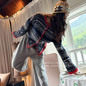 洋气新店REDMEMORY节日限定 撞色费尔岛开衫 黄金配比 温暖柔韧