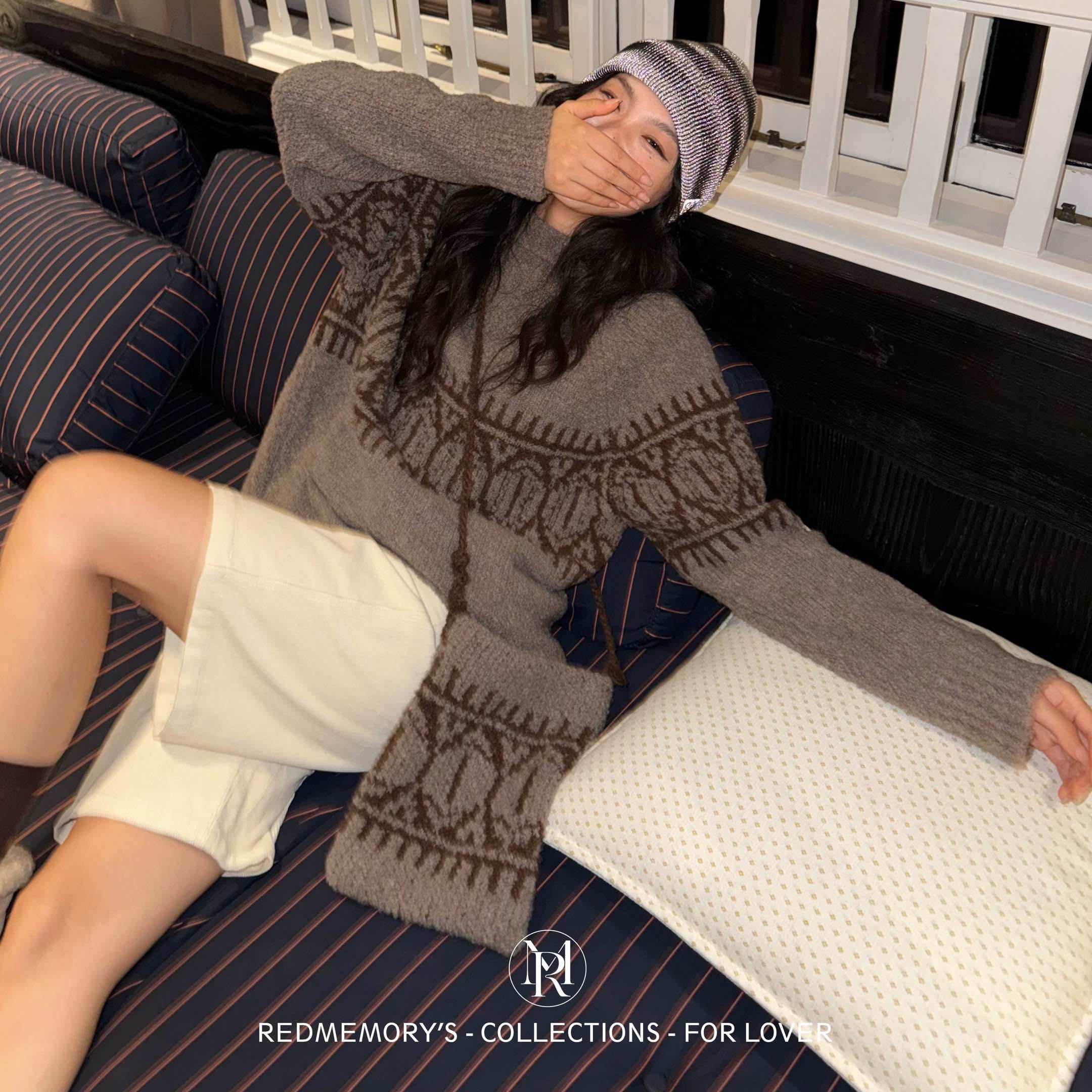 洋气新店REDMEMORY冬日限定浪漫 牦牛绒费尔岛毛衣（送包包）