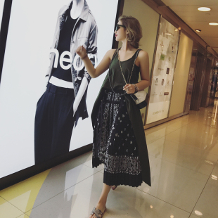 前段后长连衣裙Q82 我爱叠穿出位时髦单品百搭背心式 清仓捡漏