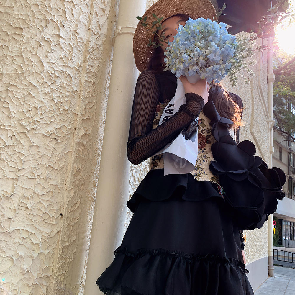 洋气新店摩登vintage两件套洋装