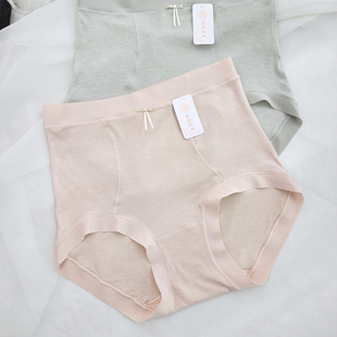 古妃2648 透气含蚕丝抑菌底裆三角裤 磨毛暖感亲肤舒适内裤 高腰大版