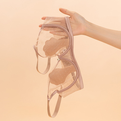 古妃1097性感透气猫爪杯大胸显小文胸软钢圈聚拢上托超薄款内衣女