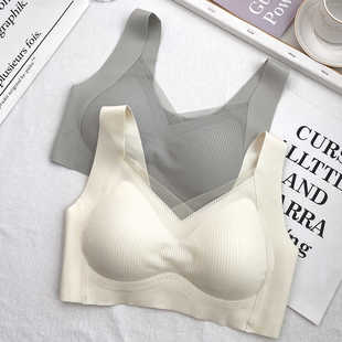 古妃1062软提拉裸肌美背内衣网纱蕾丝边无痕无钢圈聚拢收副女文胸
