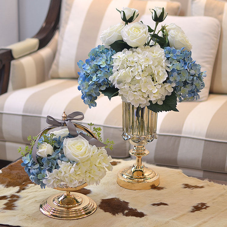 欧式新古典花瓶摆件 客厅餐桌卧室书房 样板房出口家居装饰品摆设