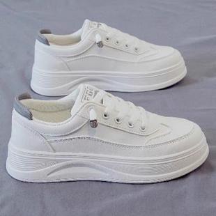 小白鞋女款冬季2025新款加绒棉鞋初中学生百搭爆款板鞋休闲运动鞋