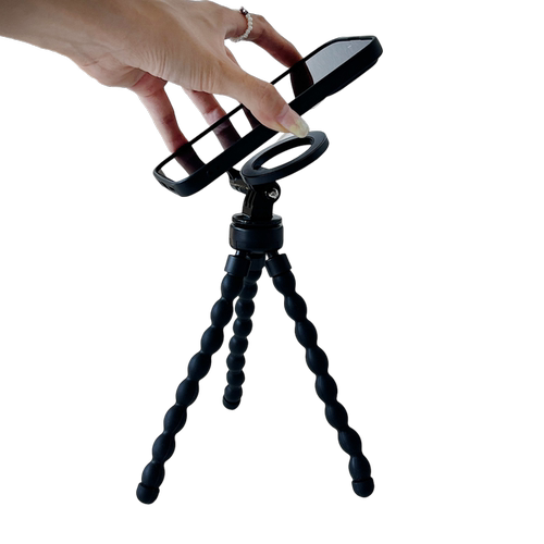 手机磁吸三脚架八爪鱼手机支架便携多功能懒人通用柔性多造型台式