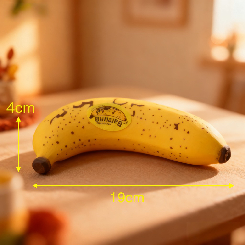 新款仿真解压香蕉可拉可捏出口环保学生网红捏捏乐早教模型玩具