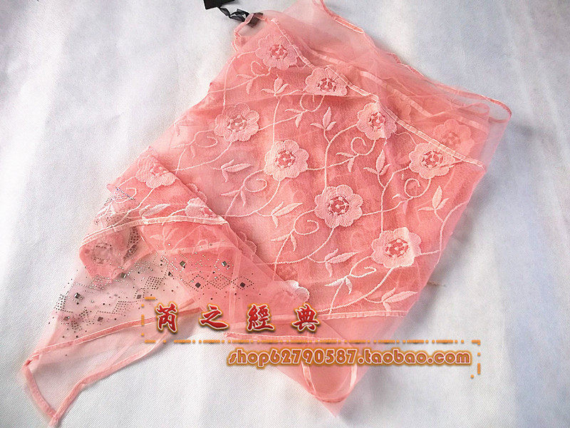 spring and autumn new pattern Triangle double-deck organza Lace Embroidery Flower With drill scarf Scarf Shawlin the Accessories/Leather belt/Hat/Muffler , Muffler/Scarves/Shawl  category - from Buy2taobao.com to provide professional Taobao agent buy service
