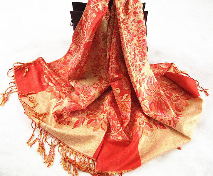 Clearance Autumn and winter have more cash than can be accounted for lengthen Super wide Two-sided printing Ethnic style Broken flowers tassels Knitted Cotton scarf Shawlin the Accessories/Leather belt/Hat/Muffler , Muffler/Scarves/Shawl  category - from Buy2taobao.com to provide professional Taobao agent buy service