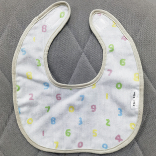 22x25cm日单 外贸婴幼儿纱布全棉纯棉吸水宝宝新生儿围嘴口水毛巾