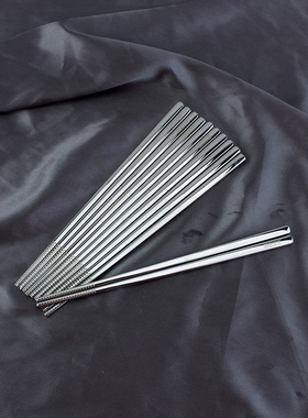 18/10不锈钢防滑防烫餐具高档儿童筷子外带家用商用学生金属筷