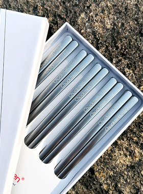 chockmen卓德铭316不锈钢筷子家用食品级防滑抗菌成人筷5双礼盒装