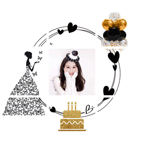 g10仙女生日朋友圈九宫格拼图文案闺蜜庆生网红个性配图jpg高清图