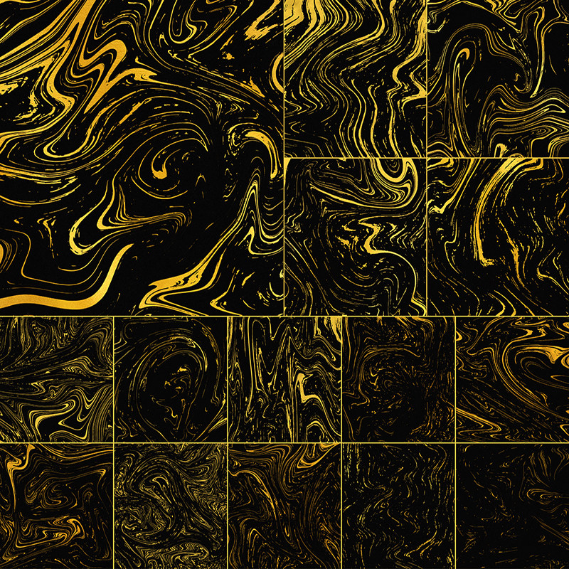 q51黑金底纹花纹木纹图腾金色曲线动感波纹线条背景psd设计素材