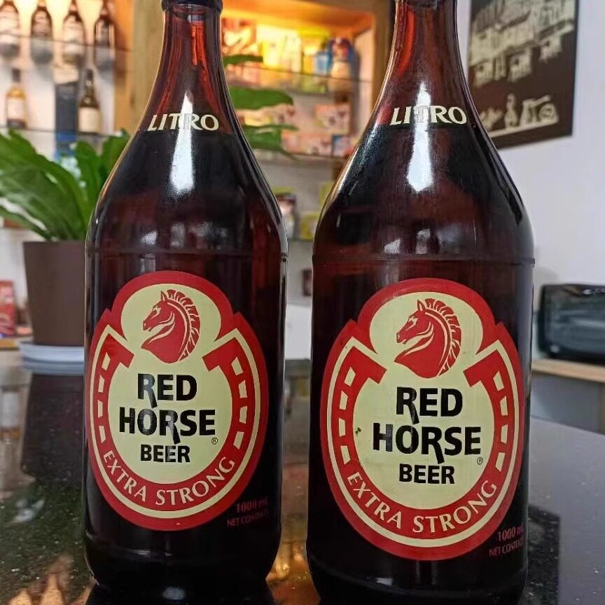 菲律宾原瓶进口生力夺命大红马啤酒烈性啤酒1000ml瓶原浆精酿啤酒