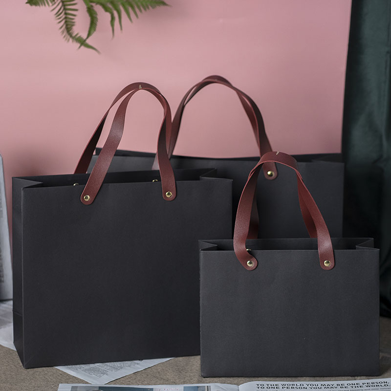 蓝色高级礼品袋有现货也可定制