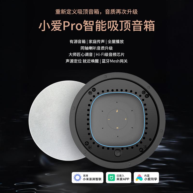 小爱吸顶吊顶音响pro改装家庭音乐音箱功放米家居全屋智能控制