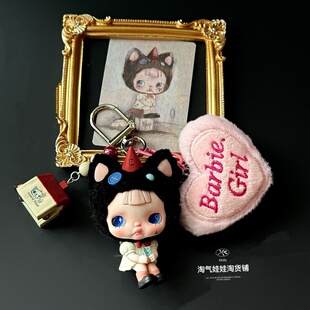 泡泡玛特TINYTINY开场白手办挂件车钥匙高级钥匙圈包挂白百合同款