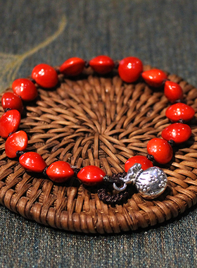 手链丹霞红豆文艺相思豆手链