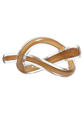 现代创意几何手工琉璃玻璃麻绳摆件样板间客厅电视柜酒店软装饰品