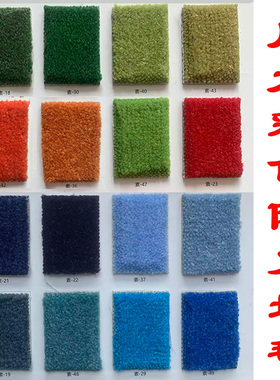 尼龙满铺彩色防火办公室展厅直播间网红整块绿色粉色地毯大面积蓝