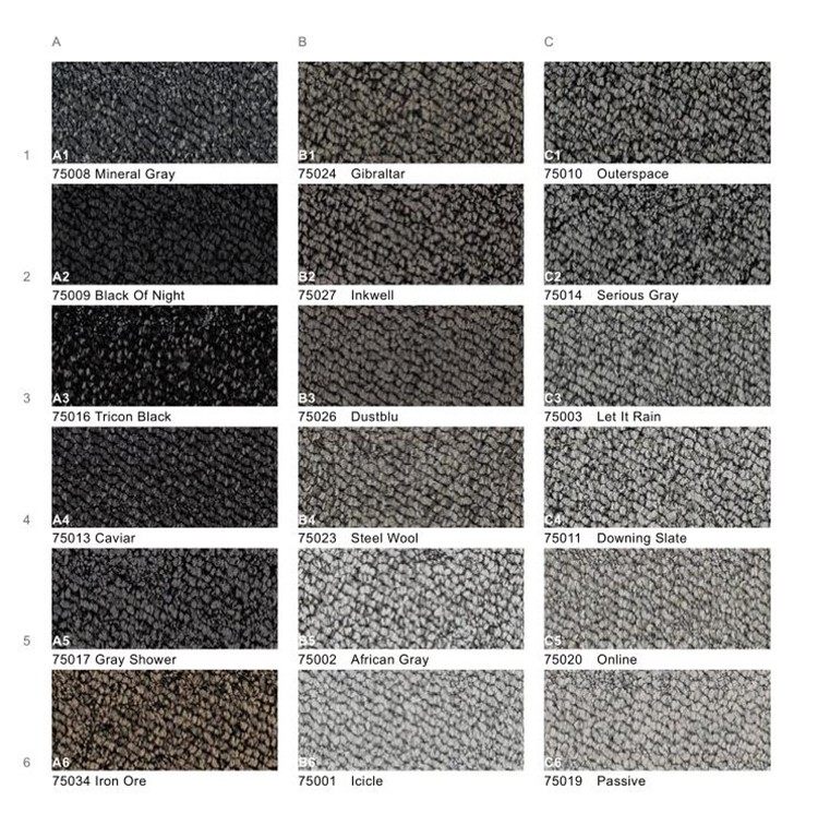 办公室长方形pvc底方块尼龙250*1000mm防火阻燃抗静电华腾地毯灰