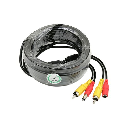 监控音频视频+加电源二合一/拾音器延长线 5/10/20米DC+RCA/AV