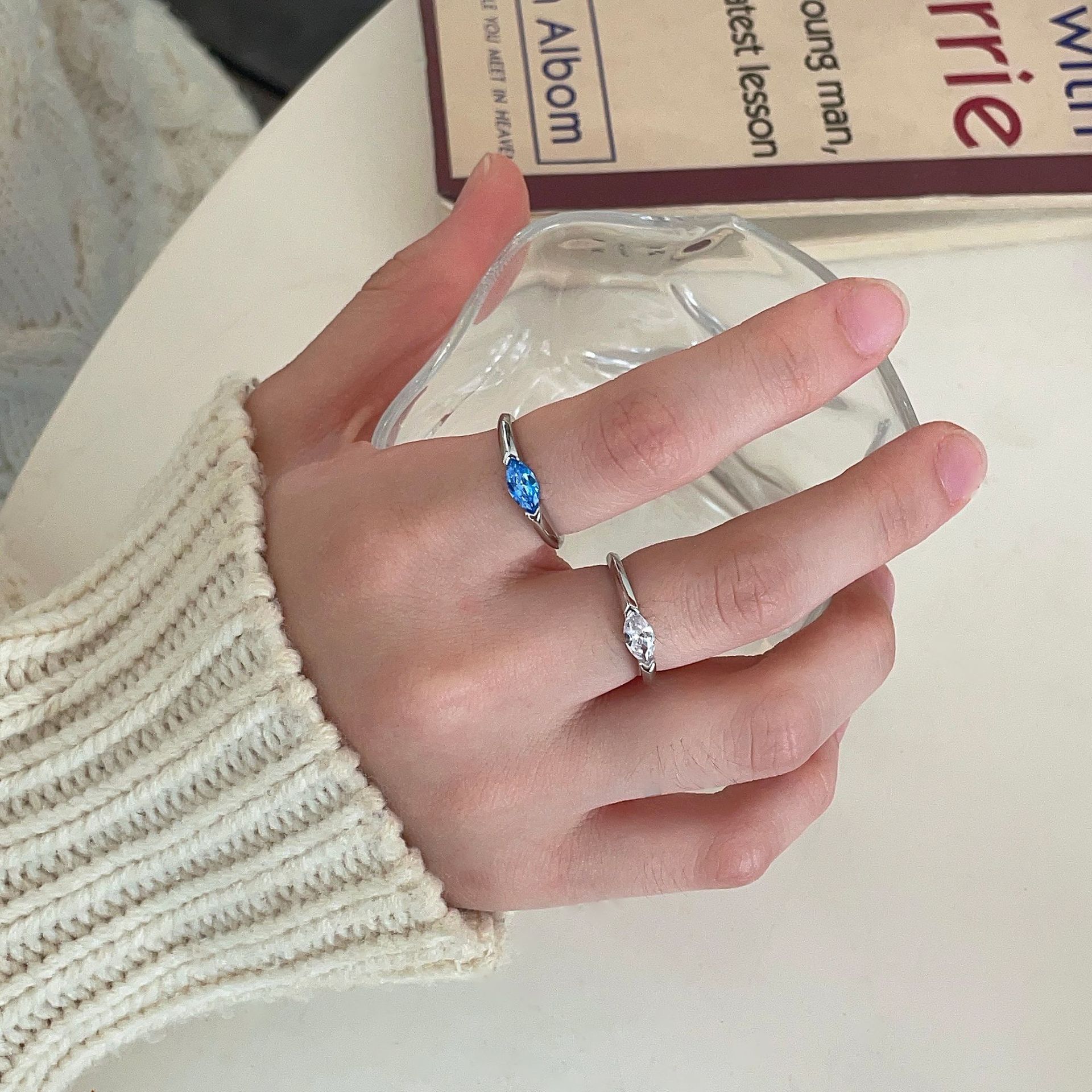 S925纯银荷鲁斯之眼戒指女