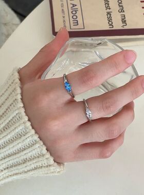 S925纯银荷鲁斯之眼戒指女