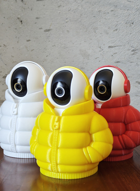 适配小米家用摄像头羽绒服造型监控外壳保护套装饰创意摆件底座