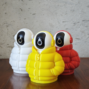 适配小米家用摄像头羽绒服造型监控外壳保护套装饰创意摆件底座